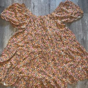 Over the shoulder summer dress